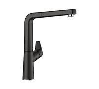 BLANCO AVONA-S Robinet de cuisine en silgranit noir haute pression avec tuyau extractible Clapet anti-retour Cartouche céramique Qualité d'eau garantie et économie d'eau