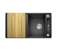 Blanco Évier de cuisine Axia III 5 S-F 523225 – Granit PuraDur Anthracite réversible 90,5 x 50 cm