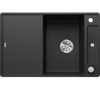 BLANCO AXIA III 45 S-F, SILGRANIT® PuraDur®, anthracite, réversible, planche à découper en verre incluse