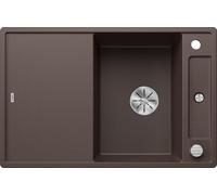 BLANCO AXIA III 45 S, SILGRANIT® PuraDur®, cafe, réversible, planche à découper en verre incluse