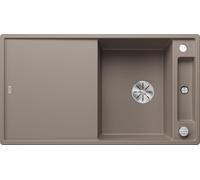 BLANCO AXIA III 5 S, SILGRANIT® PuraDur®, tartufo, réversible, planche à découper en verre incluse