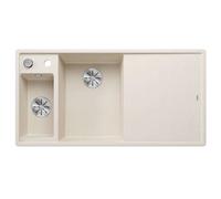 Blanco Axia III 6 - Évier en silgranit 100x51 cm, avec commande de vidage et accessoires, InFino, blanc doux 527044