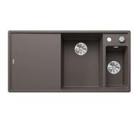 Blanco Axia III 6 - Évier en silgranit 100x51 cm, avec commande de vidage et accessoires, InFino, gris 527228