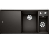 Blanco Axia III 6 - Évier en silgranit 100x51 cm, avec commande de vidage et accessoires, noir 525850
