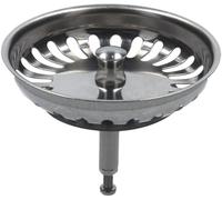 Blanco Bonde à panier 125555, avec tenons pour ponceuse excentrique en acier inoxydable, 8,2 cm