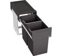 BLANCO BOTTON II pour montage au sol avec 30 (2x15) litres de volume de déchets pour une largeur d'armoire de 30 cm / système de déchets