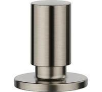 BLANCO Bouton de tirage Rond satiné Platine | Trou/diamètre de perçage requis : 14 à 35 mm, Peut être combiné avec Tous Les éviers et bondes BLANCO
