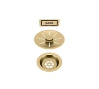 Blanco Garniture de vidage C-overflow pour évier simple Or satiné 203476