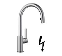 Blanco Candor S - Mitigeur d’évier avec douchette extractible, inox brossé 525125