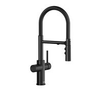 Blanco Catris S - Mitigeur d’évier avec fonction filtrante et bras flexible, noir mat 526707