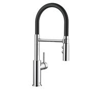 Blanco Catris S - Mitigeur d'évier avec bras flexible et douchette, noir / chrome 525791