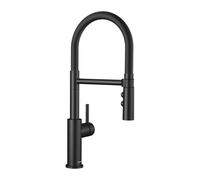 Blanco Catris S - Mitigeur d'évier avec bras flexible et douchette, noir mat 525793