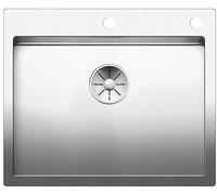 Blanco Évier de cuisine Claron 550‑IF/A Inox lisse 61x51 cm avec commande excentrique 521639
