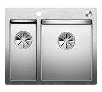 Blanco Claron évier 521647 340/180-IF / A , 60,5 x 51 cm, Inox , avec télécommande de vidange PushControl