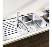 Blanco CLASSIC Pro 5 S-IF évier 523663 91,5x51cm, inox satiné, réversible, avec bonde télécommande/cuve