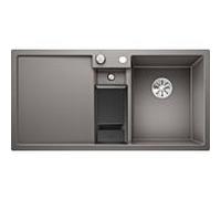 Blanco Collectis 6 S évier Silgranit 523346 100x51 cm, aluminium métallisé, vasque à droite, avec télécommande de vidange / Accessoires