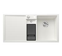 Blanco Collectis 6 S évier Silgranit 523348 100x51 cm, blanc, vasque à droite, avec télécommande de vidange / Accessoires
