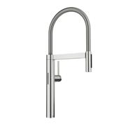 Blanco Culina S - Mitigeur de cuisine électronique avec bras flexible et douchette, alimentation secteur, acier 527462