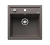 Blanco Évier Dalago 5 Silgranit 52×51 cm avec commande du vidage Gris volcanique