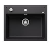 BLANCO DALAGO 6 - Évier au design moderne pour meuble bas de 60 cm de large - En silgranite au toucher pierre - Noir - 525873