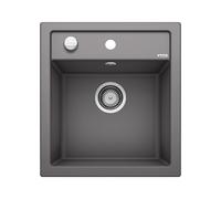 Blanco Évier Dalago 45 – Silgranit PuraDur, vidage automatique – 51x46,5 cm – Gris rocher (518846)