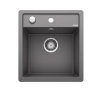 Blanco Évier encastrable BLANCODALAGO 45-F SILGRANIT® gris rocher pour meuble sous évier 45 cm