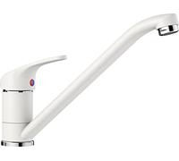 BLANCO DARAS - Mitigeur Haute Pression pour la Cuisine - Modèle Compact d'Entrée de Gamme au Design Classique avec Bec Haut et Long - Blanc - 517724