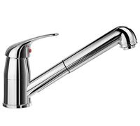 Blanco Mitigeur d'évier Daras S, douchette extractible, pivotant, chrome, 519724