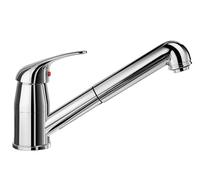 BLANCO DARAS-S - Mitigeur Haute Pression pour la Cuisine - Modèle Compact d'Entrée de Gamme au Design Classique avec Douchette Extensible - Chromé - 517731