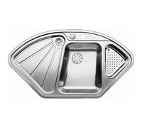 Blanco Delta II - Évier, 106x58 mm, avec commande excentrique et accessoires, InFino, inox 523667