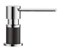 BLANCO Distributeur de liquide vaisselle LATO en argent/chromé - Compatible avec tous les robinets de cuisine Blanco - Facile à remplir par le haut - Distributeur de savon - Trou de 35 mm - Contenu