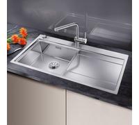 Blanco Évier de cuisine Divon II 5 S-IF - Acier inoxydable 100x51 cm - Réf. 521659