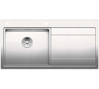 Blanco Divon II - Évier, 100x51 cm,avec égouttoir et commande excentrique , inox 521659