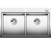 Blanco Divon II - Évier, 86x51 cm, avec commande excentrique, inox 521663