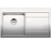 Blanco Divon II - Évier, 86x51 cm,avec égouttoir et commande excentrique , inox 521657