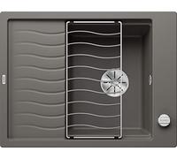 Blanco Elon 45 - Évier en silgranit, 65x50 cm, avec commande de vidage et accessoires, InFino, gris 527251