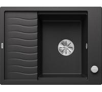 BLANCO ELON 45 S, SILGRANIT® PuraDur®, anthracite, réversible, avecde vidage, avec accessoires