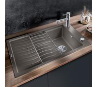 Blanco Elon XL 6 - Évier en silgranit, 78x50 cm, avec commande de vidage et accessoires, InFino, gris 527253