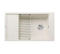 Blanco Elon XL 8 - Évier en silgranit, 86x50 cm, avec accessoires, InFino, blanc doux 527072