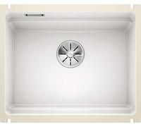BLANCO ETAGON 500-U - Évier de Cuisine en Granit pour Meubles Bas de 60 cm de Large - Sous Plan - Céramique - Blanc - 525149