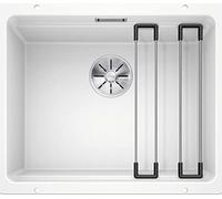 BLANCO ETAGON 500-U - Évier de Cuisine en Granit pour Meubles Bas de 60 cm de Large - Sous Plan - SILGRANIT - Blanc - 522231