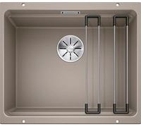 BLANCO ETAGON 500-U - Évier de Cuisine en Granit pour Meubles Bas de 60 cm de Large - Sous Plan - SILGRANIT - Marron - 522234