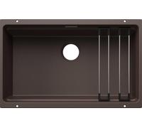 BLANCO ETAGON 500-U pour composants de couleur Evier encastré SILGRANIT cafe à partir de 60 cm sansd'écoulement, avec accessoires