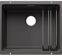 Blanco Etagon 500 - Évier en silgranit 53x46 cm, avec accessoires, gris rocher 527758