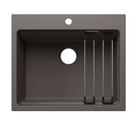 Blanco Etagon 6 - Évier en silgranit 6x5 cm, avec accessoires, gris volcan 527747