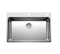 Blanco Etagon 700 - Évier 74x50 cm avec commande excentrique et rails, inox 524274
