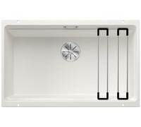 BLANCO ETAGON 700-U - Évier de Cuisine en Granit pour Meubles Bas de 80 cm de Large - Sous Plan - SILGRANIT - Blanc - 525171