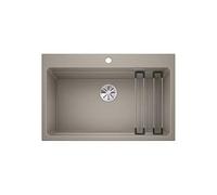 BLANCO ETAGON 8 - Évier de Cuisine en Granit pour Meubles Bas de 80 cm de Large - SILGRANIT - Marron - 525184
