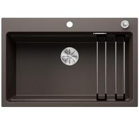 BLANCO ETAGON 8 - Granitspüle für die Küche für 80 cm breite Unterschränke - aus SILGRANIT - Braun - 525186