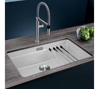Blanco Etagon 700 - Évier en silgranite, 73x46 cm, avec rails, blanc 525171